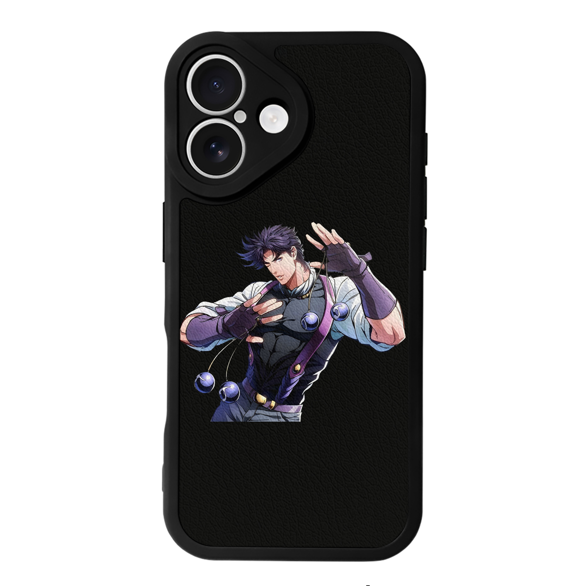 （画像用） ジョジョの奇妙な冒険 JoJo's Bizarre Adventure 【iPhone 16シリーズ対応】シリコンスマホケース（レザー調） 材質：シリコン